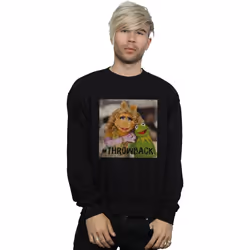 Disney - Sweat THE MUPPETS THROWBACK - Homme (Noir)
