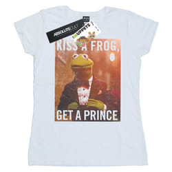 Disney - T-shirt THE MUPPETS KISS A FROG GET A PRINCE - Femme (Blanc)