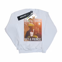 Disney - Sweat THE MUPPETS KISS A FROG GET A PRINCE - Femme (Blanc)