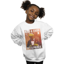 Disney - Sweat THE MUPPETS KISS A FROG GET A PRINCE - Fille (Blanc)