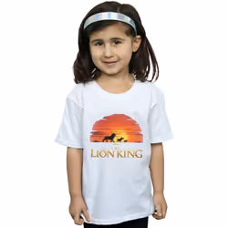 Disney - T-shirt THE LION KING - Fille (Blanc)