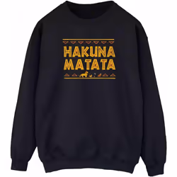 Disney - Sweat THE LION KING HAKUNA MATATA - Femme (Noir)