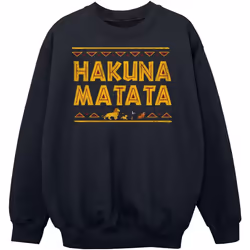 Disney - Sweat THE LION KING HAKUNA MATATA - Garçon (Noir)