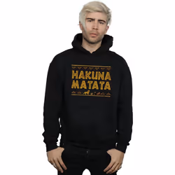 Disney - Sweat à capuche THE LION KING HAKUNA MATATA - Homme (Noir)