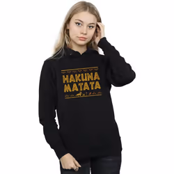 Disney - Sweat à capuche THE LION KING HAKUNA MATATA - Femme (Noir)