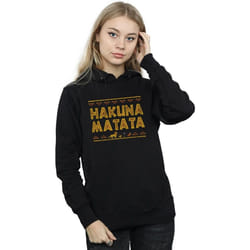 Disney - Sweat à capuche THE LION KING HAKUNA MATATA - Femme (Noir)