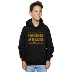 Disney - Sweat à capuche THE LION KING HAKUNA MATATA - Garçon (Noir)