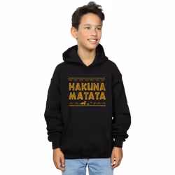 Disney - Sweat à capuche THE LION KING HAKUNA MATATA - Garçon (Noir)