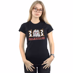 Disney - T-shirt DALMATIANS - Femme (Noir)