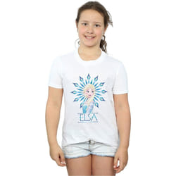Disney - T-shirt FROZEN - Fille (Blanc)