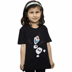 Disney - T-shirt FROZEN - Fille (Noir)