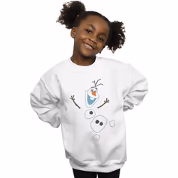 Disney - Sweat FROZEN - Fille (Blanc)