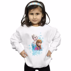 Disney - Sweat FROZEN - Fille (Blanc)