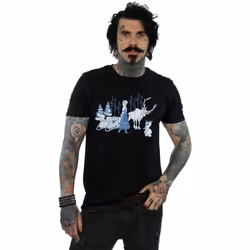 Disney - T-shirt FROZEN - Homme (Noir)