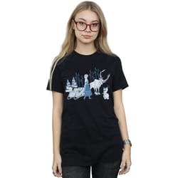 Disney - T-shirt FROZEN - Femme (Noir)
