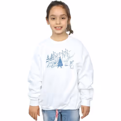 Disney - Sweat FROZEN - Fille (Blanc)