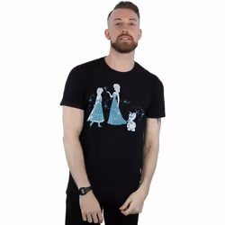 Disney - T-shirt FROZEN - Homme (Noir)
