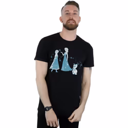 Disney - T-shirt FROZEN - Homme (Noir)