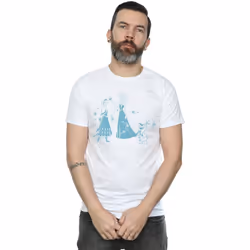 Disney - T-shirt FROZEN - Homme (Blanc)