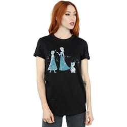 Disney - T-shirt FROZEN - Femme (Noir)