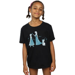 Disney - T-shirt FROZEN - Fille (Noir)