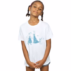 Disney - T-shirt FROZEN - Fille (Blanc)