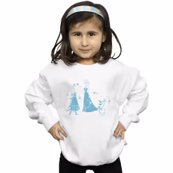 Disney - Sweat FROZEN - Fille (Blanc)