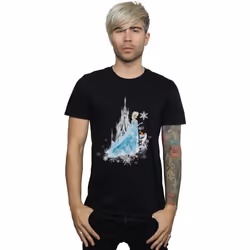 Disney - T-shirt FROZEN WINTER MAGIC - Homme (Noir)