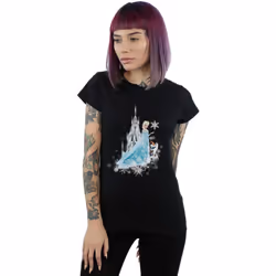 Disney - T-shirt FROZEN WINTER MAGIC - Femme (Noir)