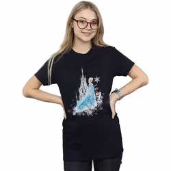 Disney - T-shirt FROZEN WINTER MAGIC - Femme (Noir)