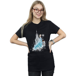 Disney - T-shirt FROZEN WINTER MAGIC - Femme (Noir)