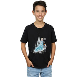Disney - T-shirt FROZEN WINTER MAGIC - Garçon (Noir)