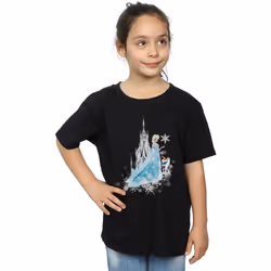 Disney - T-shirt FROZEN WINTER MAGIC - Fille (Noir)