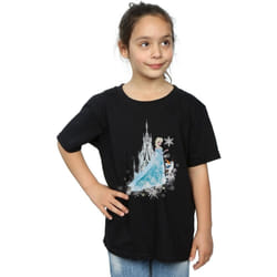 Disney - T-shirt FROZEN WINTER MAGIC - Fille (Noir)