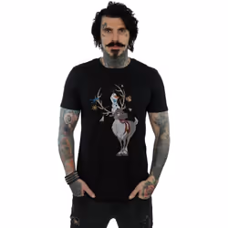 Disney - T-shirt FROZEN - Homme (Noir)