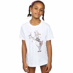 Disney - T-shirt FROZEN - Fille (Blanc)