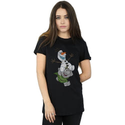 Disney - T-shirt FROZEN - Femme (Noir)