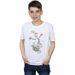 Disney - T-shirt FROZEN - Garçon (Blanc)