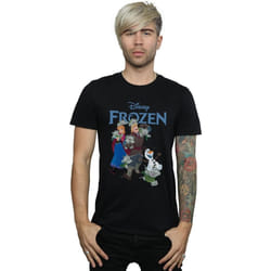 Disney - T-shirt FROZEN HAPPY TROLLS - Homme (Noir)