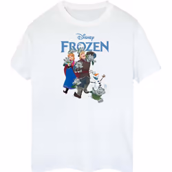 Disney - T-shirt FROZEN HAPPY TROLLS - Femme (Blanc)