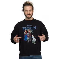 Disney - Sweat FROZEN HAPPY TROLLS - Homme (Noir)
