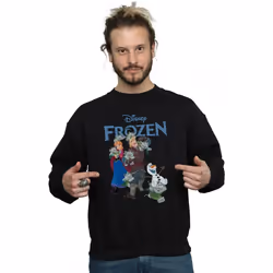 Disney - Sweat FROZEN HAPPY TROLLS - Homme (Noir)
