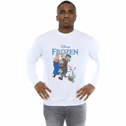 Disney - Sweat FROZEN HAPPY TROLLS - Homme (Blanc)