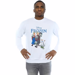 Disney - Sweat FROZEN HAPPY TROLLS - Homme (Blanc)