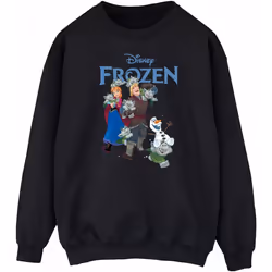 Disney - Sweat FROZEN HAPPY TROLLS - Femme (Noir)