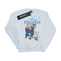 Disney - Sweat FROZEN HAPPY TROLLS - Femme (Blanc)