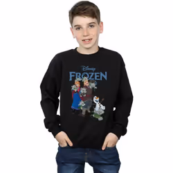 Disney - Sweat FROZEN HAPPY TROLLS - Garçon (Noir)