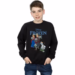 Disney - Sweat FROZEN HAPPY TROLLS - Garçon (Noir)