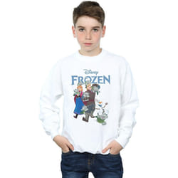 Disney - Sweat FROZEN HAPPY TROLLS - Garçon (Blanc)