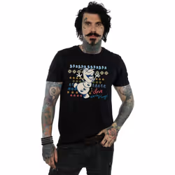 Disney - T-shirt FROZEN WARM HUGS - Homme (Noir)